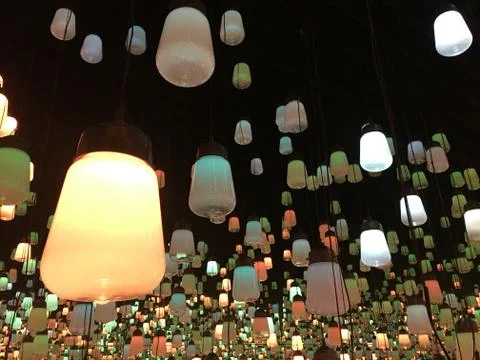 Floating lanterns 写真素材