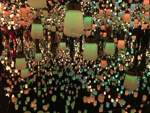 Floating lanterns Stock Photos