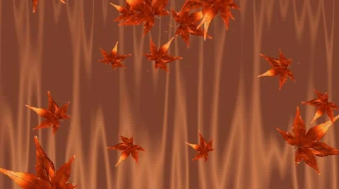 Floating leaves animation Stock Footage 20654165