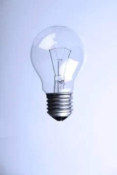 Floating light bulb Stock Photos