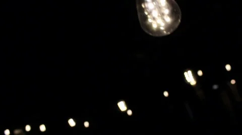 Floating Light Bulbs Stock Footage 27422864