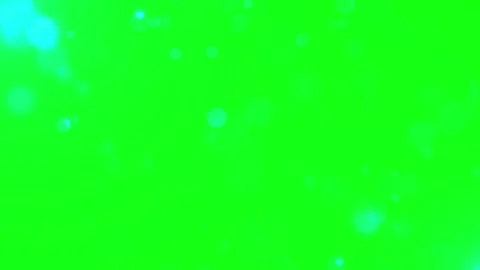 Floating light particles bokeh effect moving on a green screen background for Stock Footage 345807144