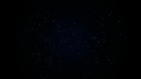 Floating light particles forming network connections on dark background for.. Video stock 346280486
