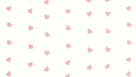 Floating light pink heart shapes rising on white background for valentine d.. Stock Footage 339336759
