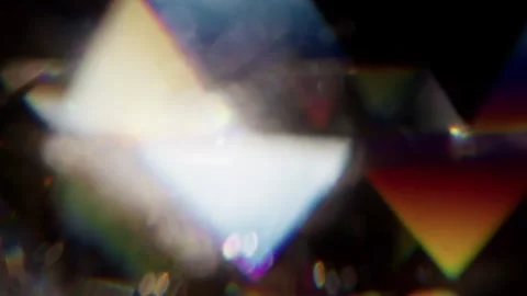 Floating Light Prisms Stock Footage 322112365