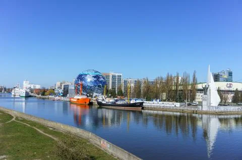 Floating lighthouse "Irbensky" world ocean Museum, Kaliningrad Stock Photos