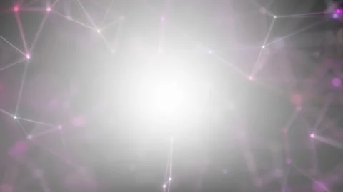 Floating lines with depth of field. Render animation, abstract background Stock Footage 113131383