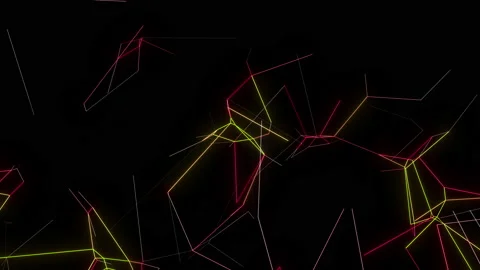 Floating lines Stock Footage 141380701