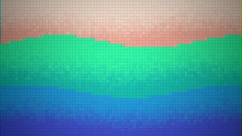 Floating lines pixelated 8 bit 80s vintage geometrical trendy background. Illustration