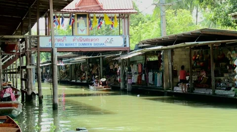 Floating Market Gate 스톡 동영상 8794324