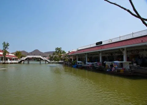 Floating market Stock Photos
