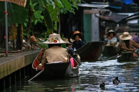 Floating market Stock Photos