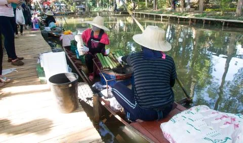 Floating market Stock Photos