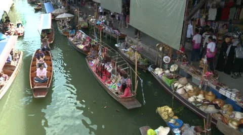 Floating Market Wide 스톡 동영상 8777518