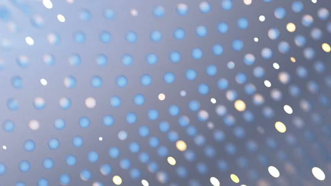 Floating mesh of particles seamless loop 3D render animation Stock Footage 109074922