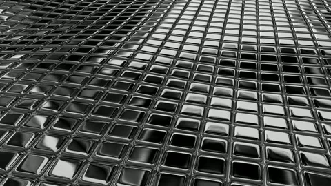 Floating Metal Cubes, Background, Unique Design, Exclusive Stock Footage 270413381