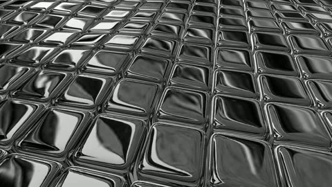 Floating Metal Cubes, Exclusive, Background, Reflection Stock Footage 270413041