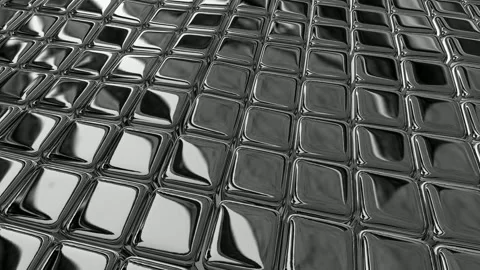 Floating Metal Cubes, Exclusive, Reflection, Background Stock Footage 270413170