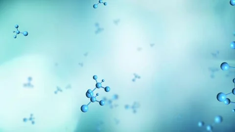 Floating Molecules Science Background Stock Footage 293076360