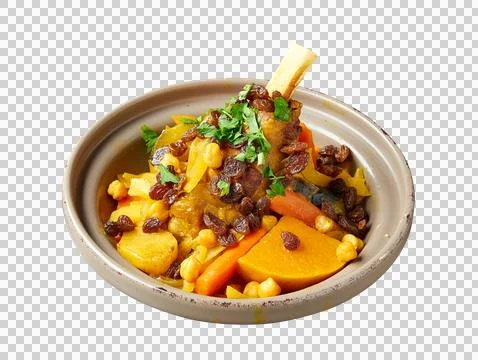 Floating Morroccan lamb Couscous Stock Photos