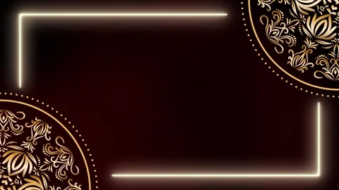 Floating Motion Motion Astral Bloom Mandala Ramadan Background Stock Footage 327718468