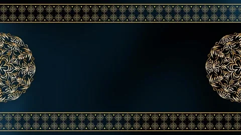 Floating Motion Motion Astral Bloom Mandala Ramadan Background Stock Footage 327718534