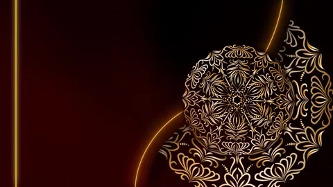 Floating Motion Motion Silent Oracle Mandala Ramadan Background Stock Footage 327720798