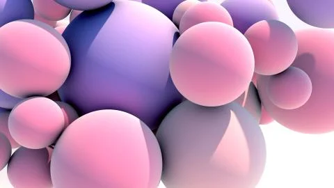 Floating Multicolored Balls Background Иллюстрация