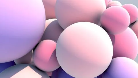 Floating Multicolored Balls Background Stock Illustration