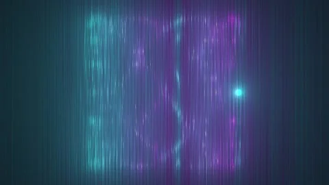 Floating Neon Led Light Formation Behind Frosted Glass I Stock Footage 244774343