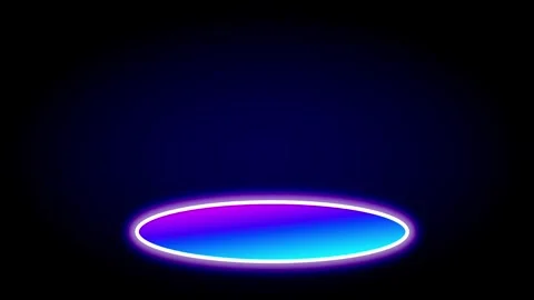 Floating Neon Ring Stock Footage 335632932