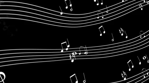 Floating notes Stock Footage 30265966