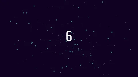 Floating number nine animation on dark background for abstract design Stock Footage 342116718