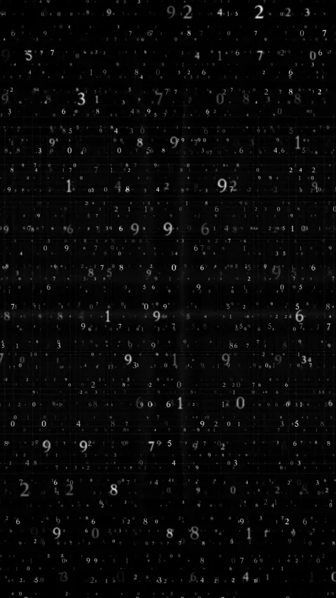 Floating Numbers Digital Data Analytics Background 動画素材 341365410