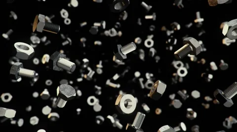 Floating Nuts and Bolts 库存影片 58575338