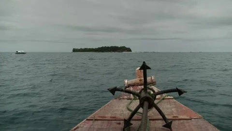 Floating ocean ship in Zanzibar. Video stock 170666329