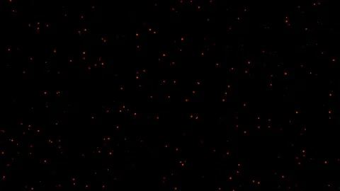 Floating of Orange colored bokeh dots in the air Stock Footage 247186840