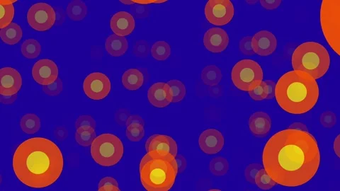 Floating Orange Orbs Stock Footage 335642130