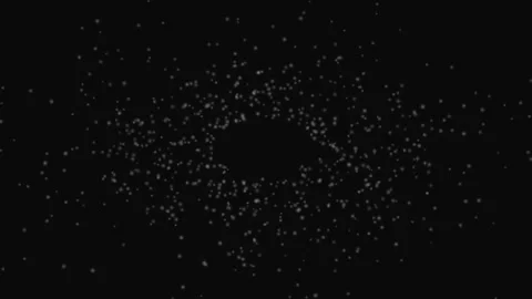 Floating Orb Particle Flow Dark Calm Loop Background Relaxing Stock Footage 332710955
