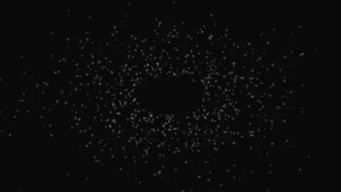 Floating Orb Particle Flow Dark Calm Loop Background Relaxing Stock Footage 332711046