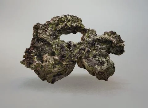 Floating organic rock Illustrazione stock