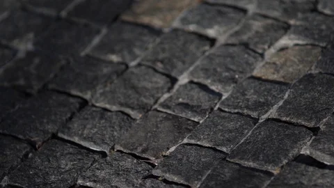 Floating over cobblestone, Ukraine - 4K Video Video stock 104922609
