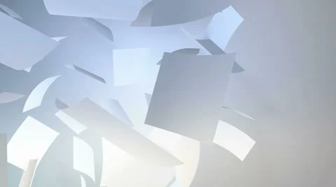 Floating paper sheet fly around in air Stock Footage 49639155