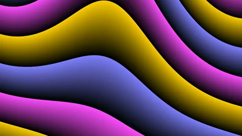 Floating parallel colored lines Stock Footage 134833778