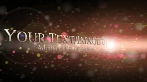 Floating Particle Titles 스톡 After Effects