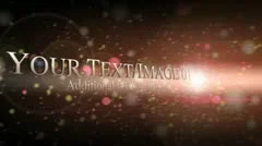 Floating Particle Titles Stock After Effects