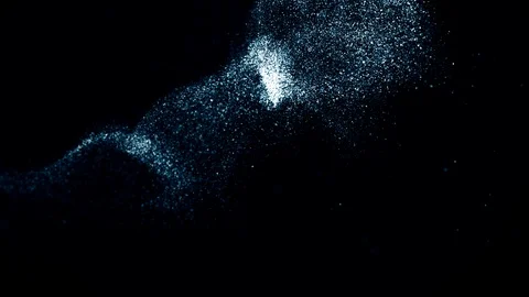 Floating particles abstract animation Stock Footage 86450131