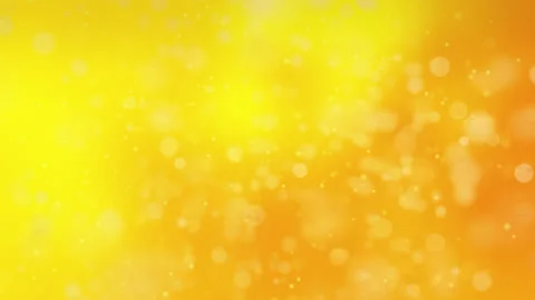 Floating Particles Against Yellow Background Stock Footage 237214929