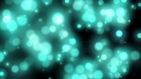 Floating Particles on black Background. Glittering Particles With Bokeh Stockbeeldmateriaal 252891564