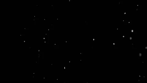 Floating particles on black background. Slow motion. Stock Footage 144871884
